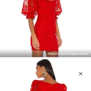 Beautiful romantic red dress